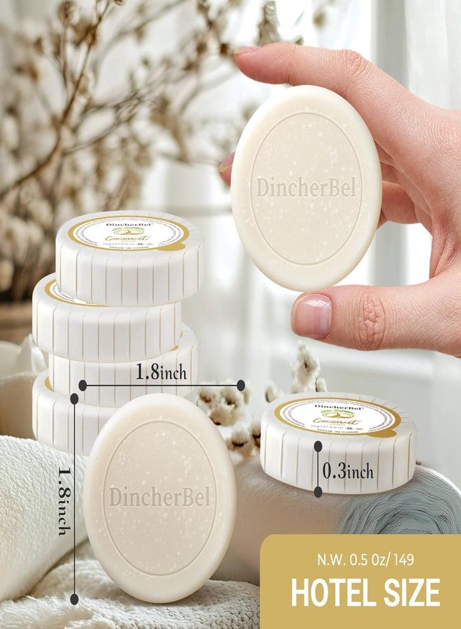 DincherBel Hotel Soap Bars - 0.5 oz 50 Capsules Individual Round Soap (Travel Size) – Bulk Toiletries for Airbnb/Motel/Guest Bathrooms - Image 3